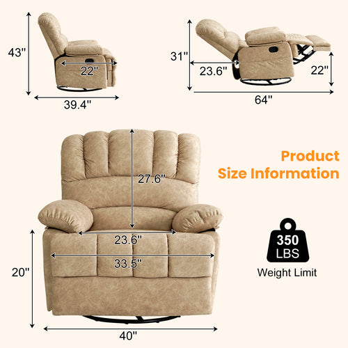 Oversized Wide Recliner