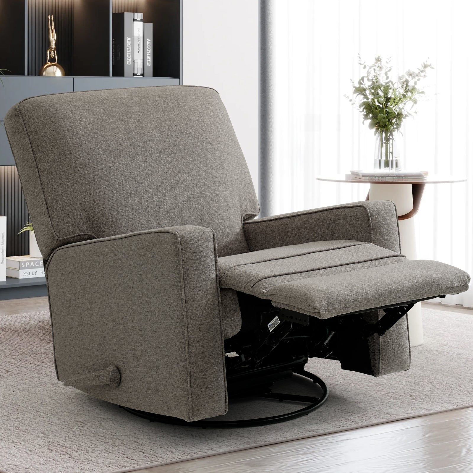 Large Swivel Rocker Nursery Glider Recliner Chair