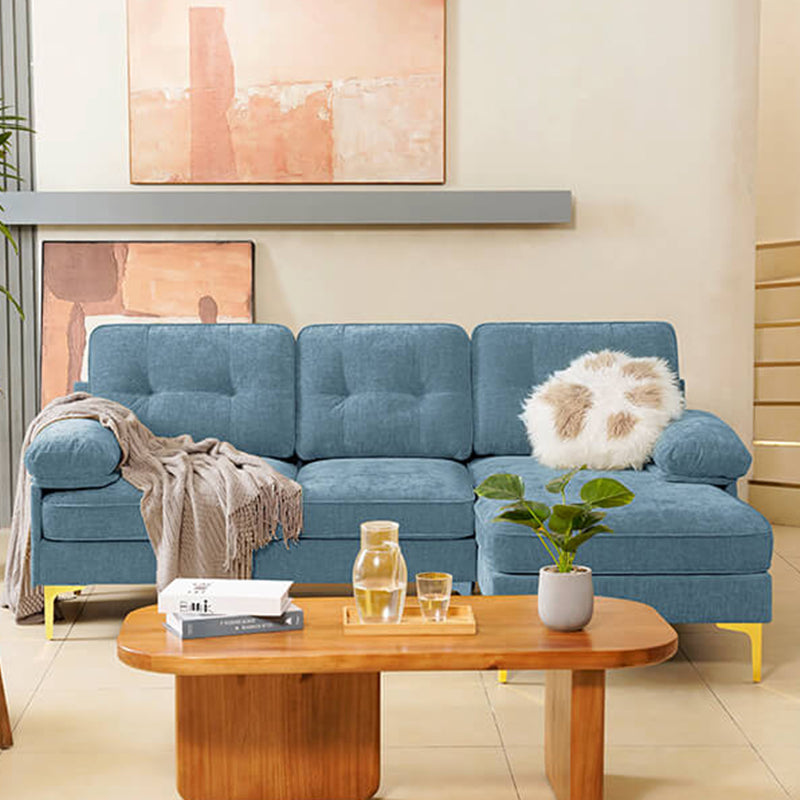 Light blue sectional sofa for sale at coosleephome