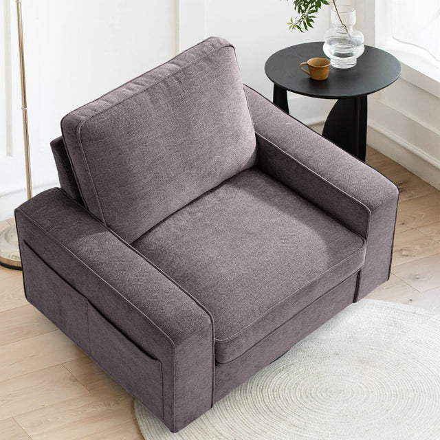 Coosleephome 360 degree Oversized Swivel Accent Chair Armchair for Living Room