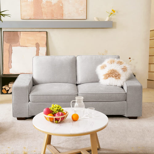Special discounts on grey modern loveseat sofas being sold at coosleep home