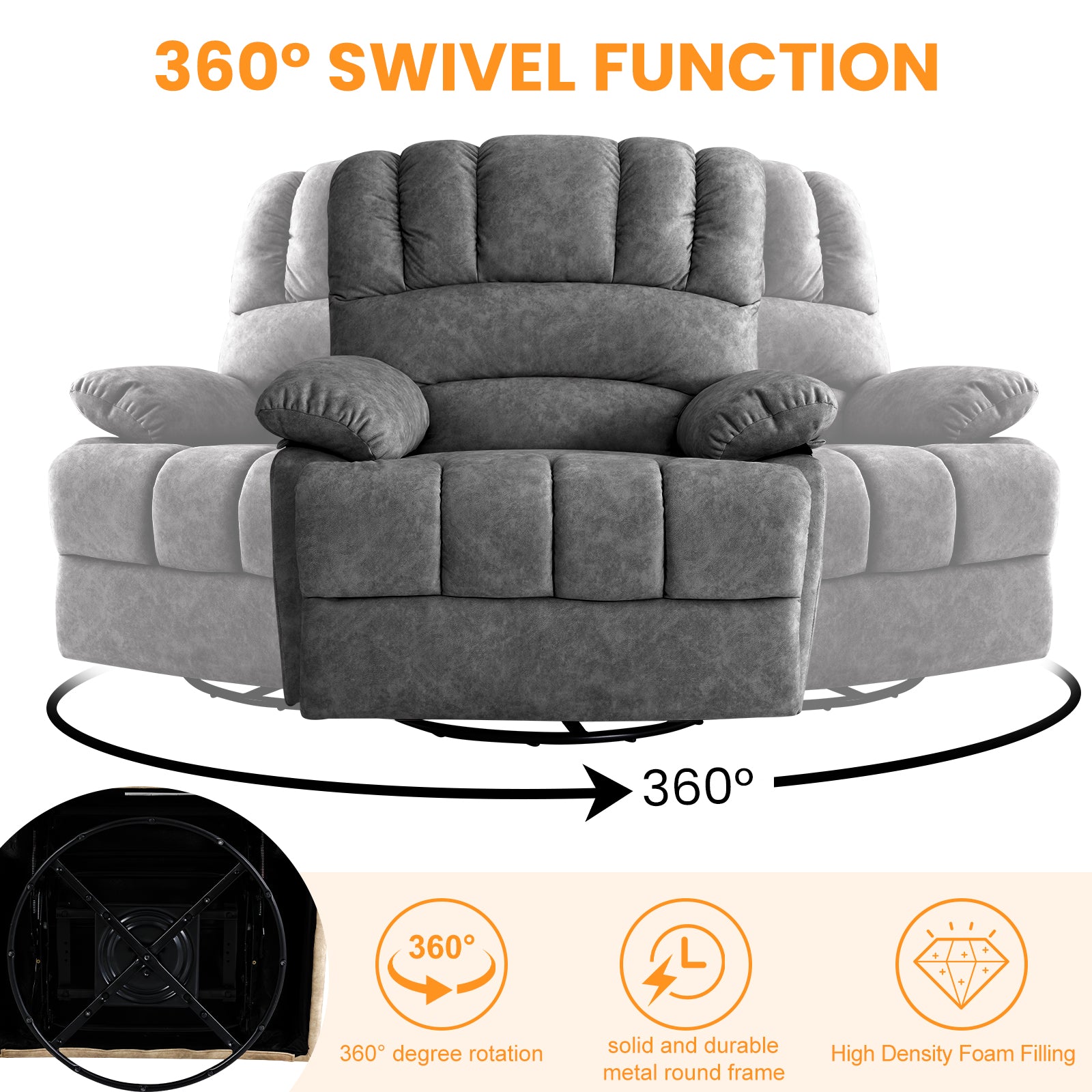 Oversized Wide Recliner