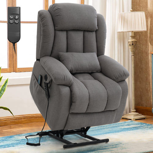 Dual Motor Power Lift Recliner Chair with Heat and Massage