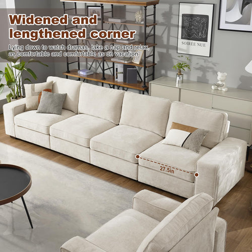 COOSLEEPHOME 2 Seater Loveseat Sofa with Storage Layer