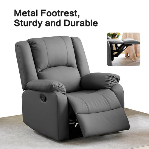 Coosleephome Best Leather Manual Recliner for Reading