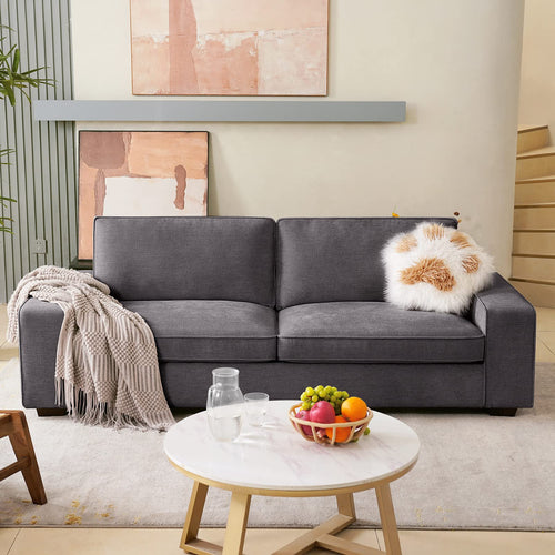 Special discounts on dark grey modern loveseat sofas being sold at coosleep home