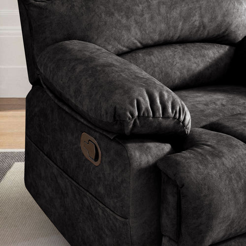 Beige Oversized Wide 360 Degree Swvivel Recliner Chair