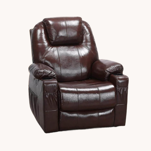 Power Lift 100% Real Leather Recliner Chair for Elderly