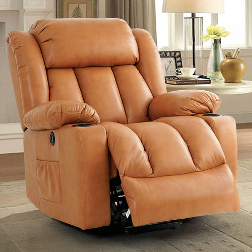 Lay Flat Sleeping Dual OKIN Motor Lift Massage Recliner Chair