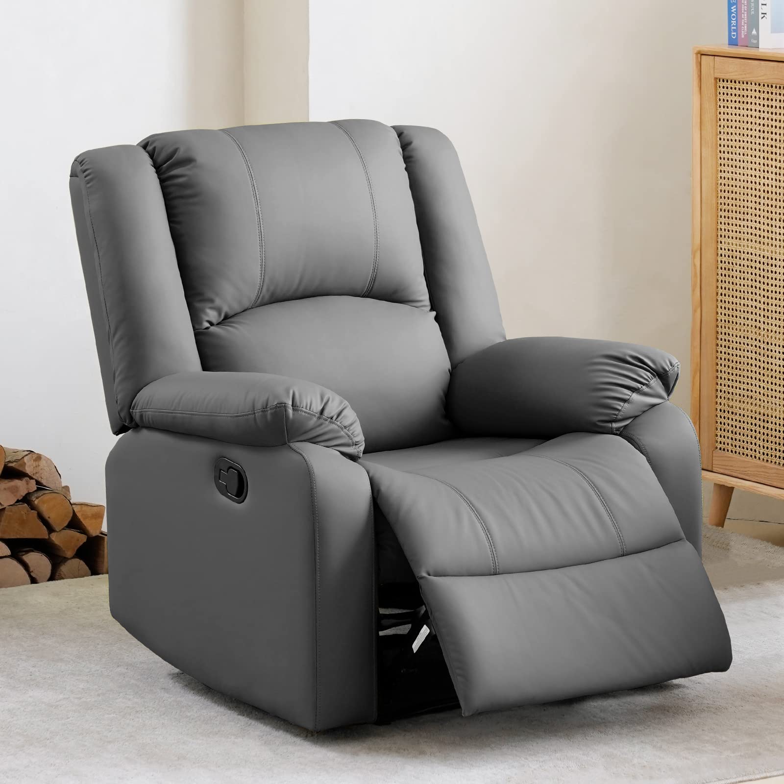 Light gray deals recliner chair