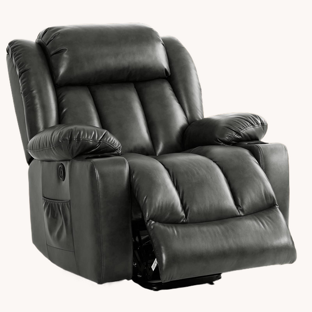 Large Power Lift Recliner Chair Gray