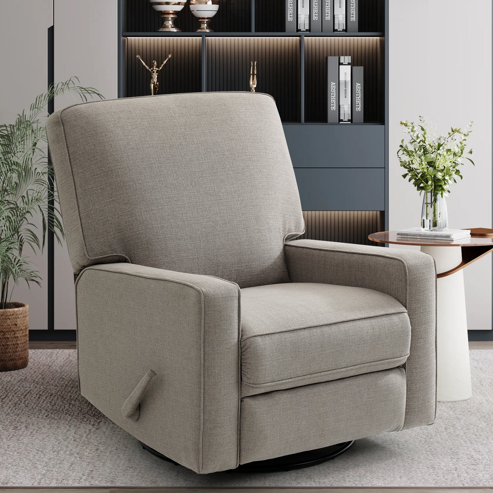 Large Swivel Rocker Nursery Glider Recliner Chair