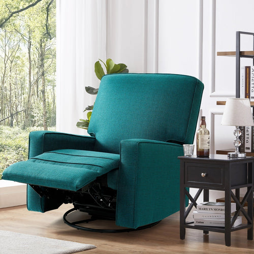 Large 360 Degree Recliner Swivel Rocker Nursery Glider Chair for Living Room