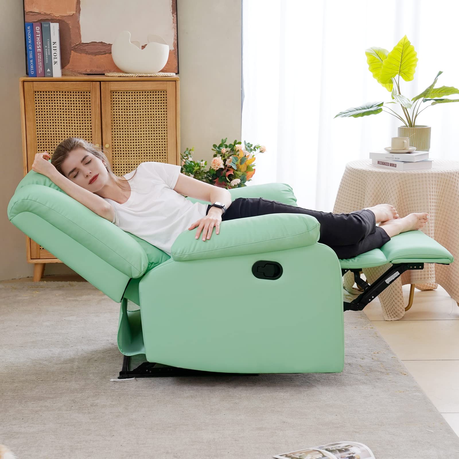 Light green recliner new arrivals