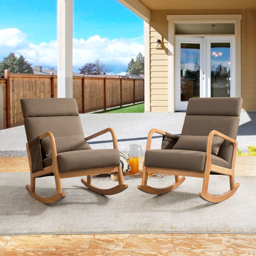 Coosleephome Rocking Chair Nursery Recliner for Outdoor