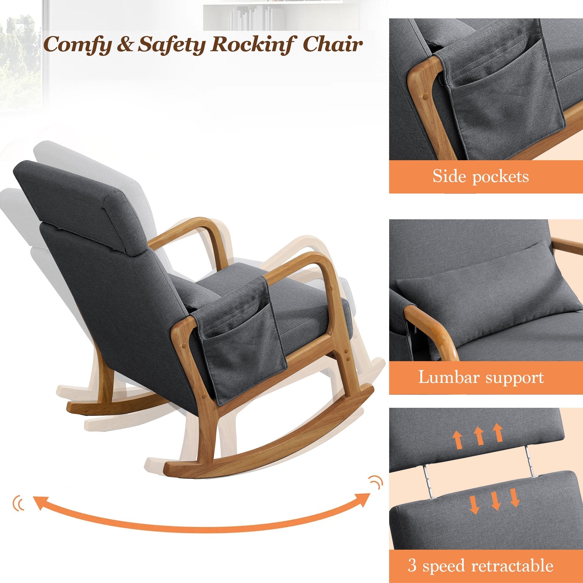 Indoor swivel rocking online chairs