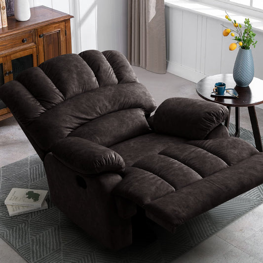Dark grey oversized recliner for big and tall adults for living room for sale